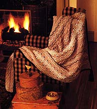 Knit Swedish Embroidery Afghan