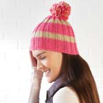 Knit Pom Pom Hat