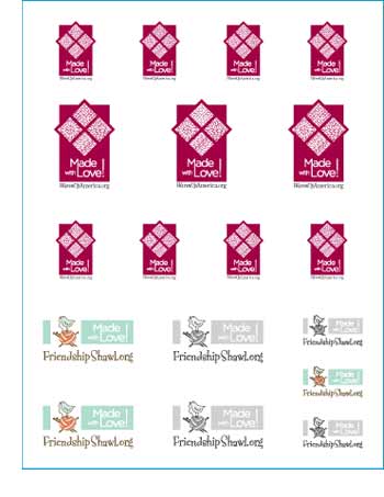 Made with love logo sheet