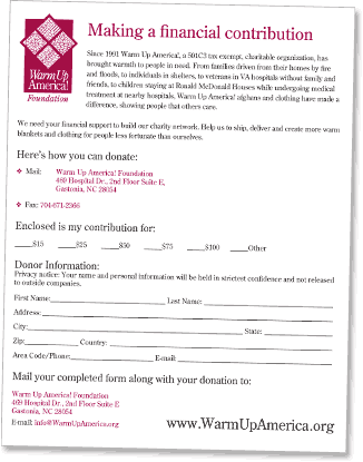 WUA Contribution form
