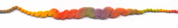 image of thick and thin or home spun yarn