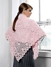 image of back view of shawl
