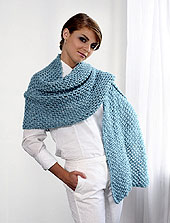 photo of a knit shaw l of 2