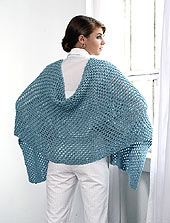 Basic knitted rectangular shawl patterns