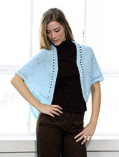 Knit Triangular Shawl front photo