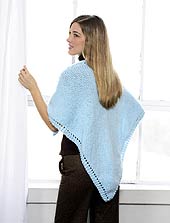 Knit Triangular Shawl back photo