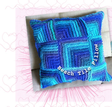 Kristin Olmdahl's Ocean Tile Pillow