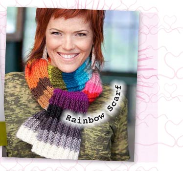 Vickie Howell's Rainbow Scarf