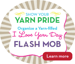 San Francisco Yarn-filled flash mob on I love yarn day