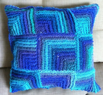 Kristin Olmdahl's Beach Tile Pillow