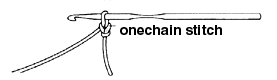 one chain stitch