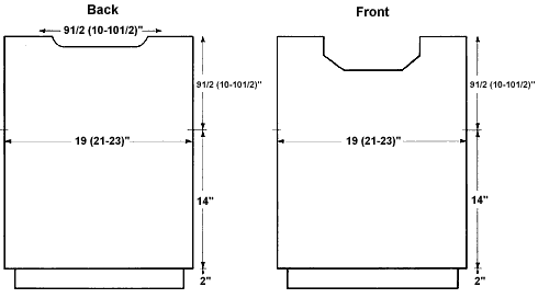 back front diagrams