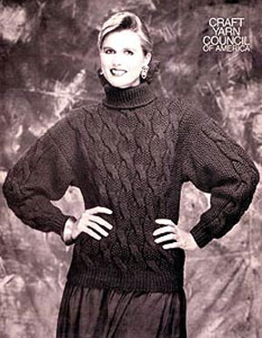 Cable knit store turtleneck sweater