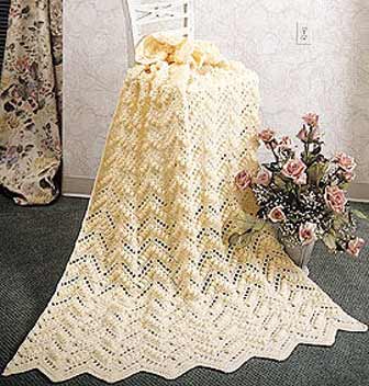 popcorn ripple afghan