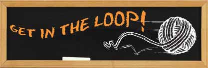 Get in the Loop! written on chalkboard