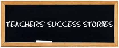 Teachers Success Stories written on chalkboard